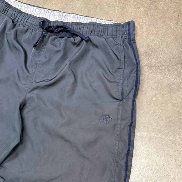 Vintage Starter Lined Warm Up Baggy Windbreaker Zip Leg Retro Track Pants - Picture 2 of 9